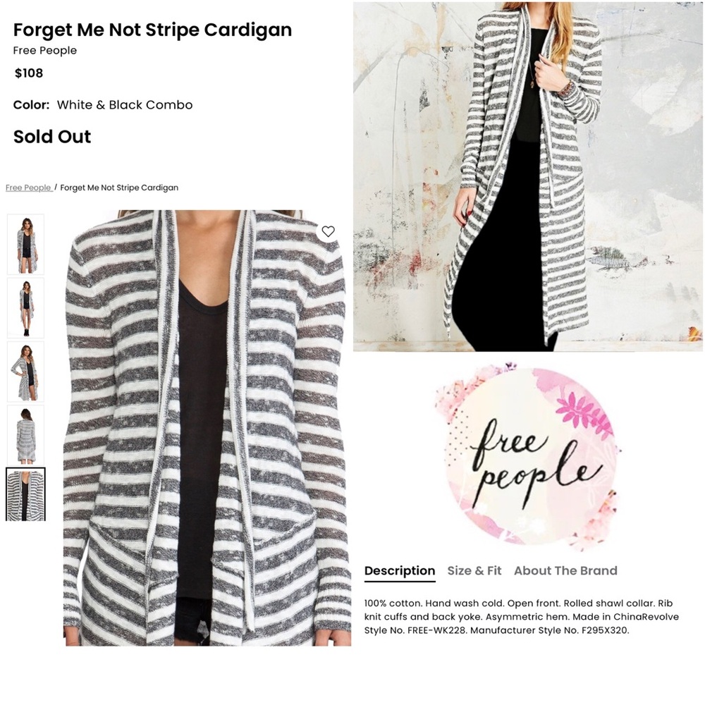 Free People | Long Cardigan / Duster
